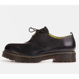 Marco Shoes Black women's shoes on a thick transparent bottom 1