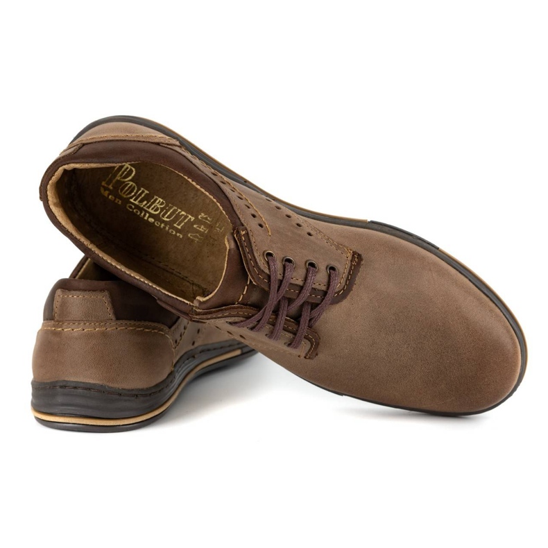 Polbut Men's casual shoes 402 brown 3