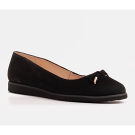 Marco Shoes Natural suede black ballerinas 1 Marco Shoes Natural suede black ballerinas 1