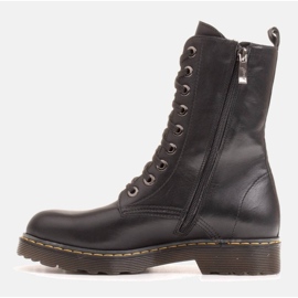 Marco Shoes High ankle boots, boots tied on a translucent sole black 2