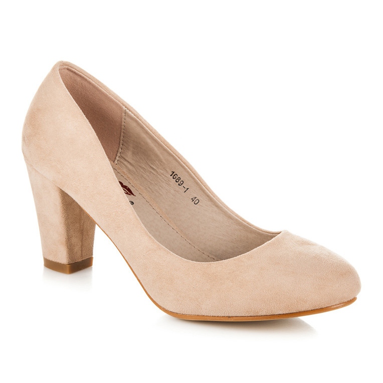 Yes Mile Suede Pumps On A Pillar brown 2