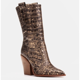 Marco Shoes Marco boots 1408K old gold cowboy boots golden 1