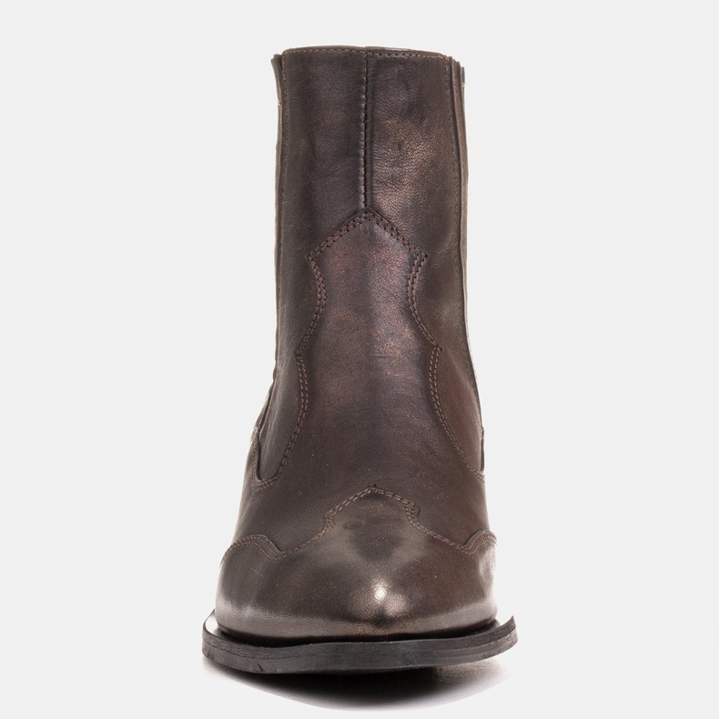 Marco Shoes Black cowboy boots, faded old gold leather golden 1 Marco Shoes Black cowboy boots, faded old gold leather golden 1