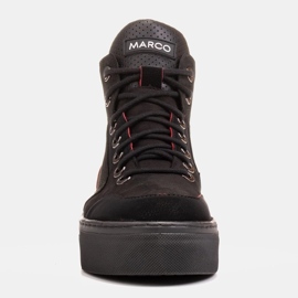 Marco Shoes Light sports ankle boots made of high-quality natural nubuck black 1