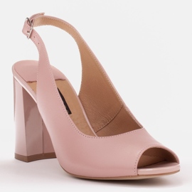 Marco Shoes Women's sandals with high heels pink 1