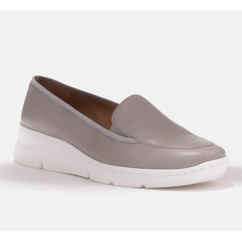 Radoskór Comfortable gray women's shoes for a wider foot grey 1