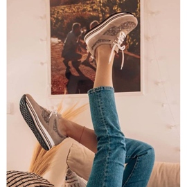 Marco Shoes Sneakers on a thick sole with breathable mesh beige 1