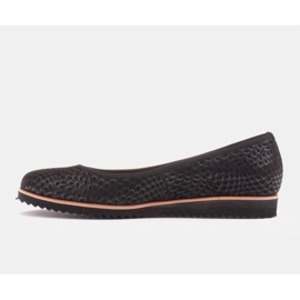 Marco Shoes Marco women's ballerinas made of high-quality natural suede black 1