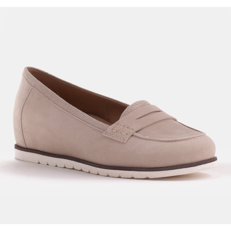 Marco Shoes Light shoes with a very soft underside and a hidden gusset beige 1