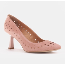 Marco Shoes Elegant pumps made of delicate natural leather pink 1 Marco Shoes Elegant pumps made of delicate natural leather pink 1