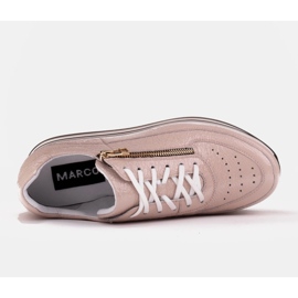 Marco Shoes Sneakers on a thick sole made of natural leather pink 6
