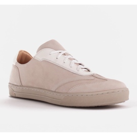 Marco Shoes Sports sneakers made of high-quality natural suede beige 1