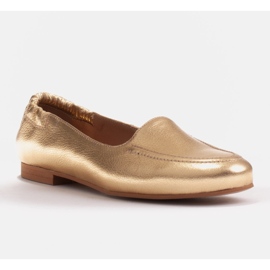 Marco Shoes Women's ballerinas with an elastic band in the uppers golden 1