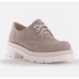 Marco Shoes Fabric shoes with a thick sole grey 1