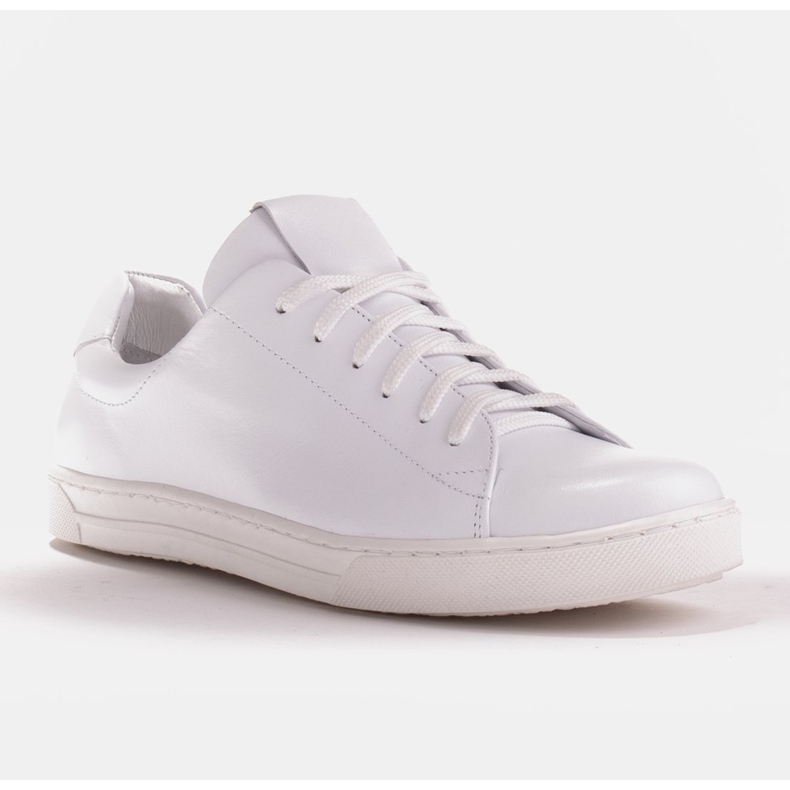 Marco Shoes Sports sneakers made of white grain leather 1 Marco Shoes Sports sneakers made of white grain leather 1
