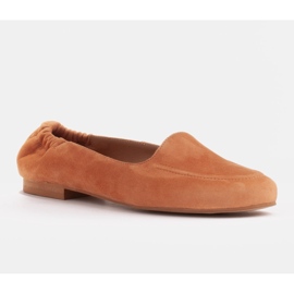 Marco Shoes Women's ballerinas with an elastic band in the uppers orange 1