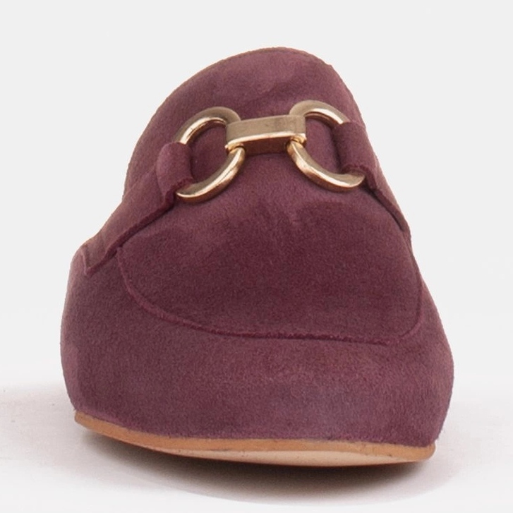 Marco Shoes Women's suede slippers with an ornament red multicolored 1