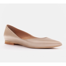 Marco Shoes Women's ballerinas with low sides golden 1