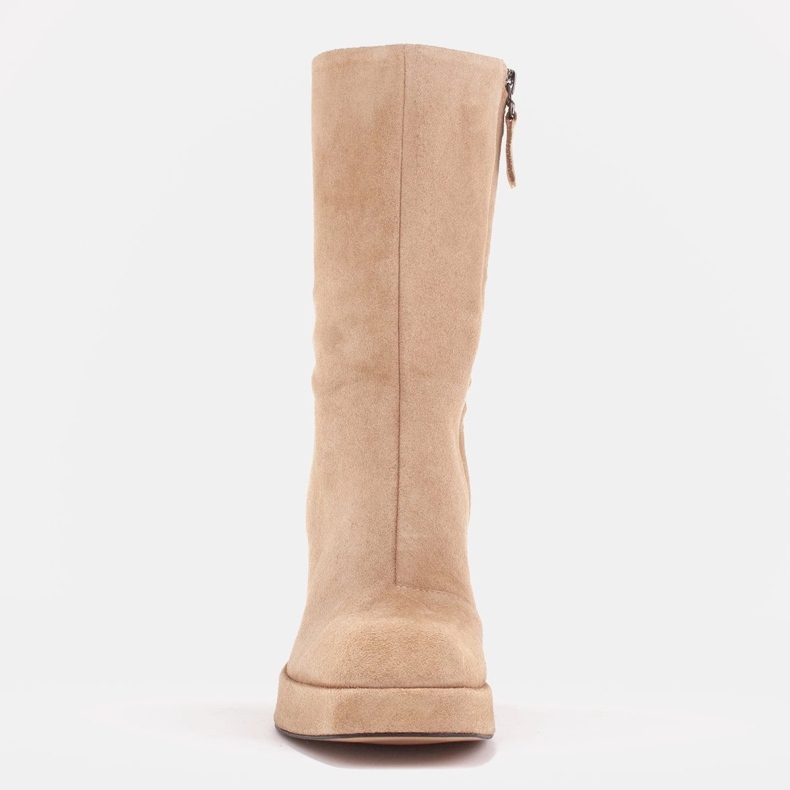 Marco Shoes Rosalia boots on the platform beige 1