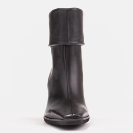 Marco Shoes Elegant Loren boots with a wrapped collar black 1