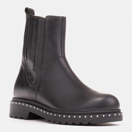 Marco Shoes Costanza boots with silver studs black 1
