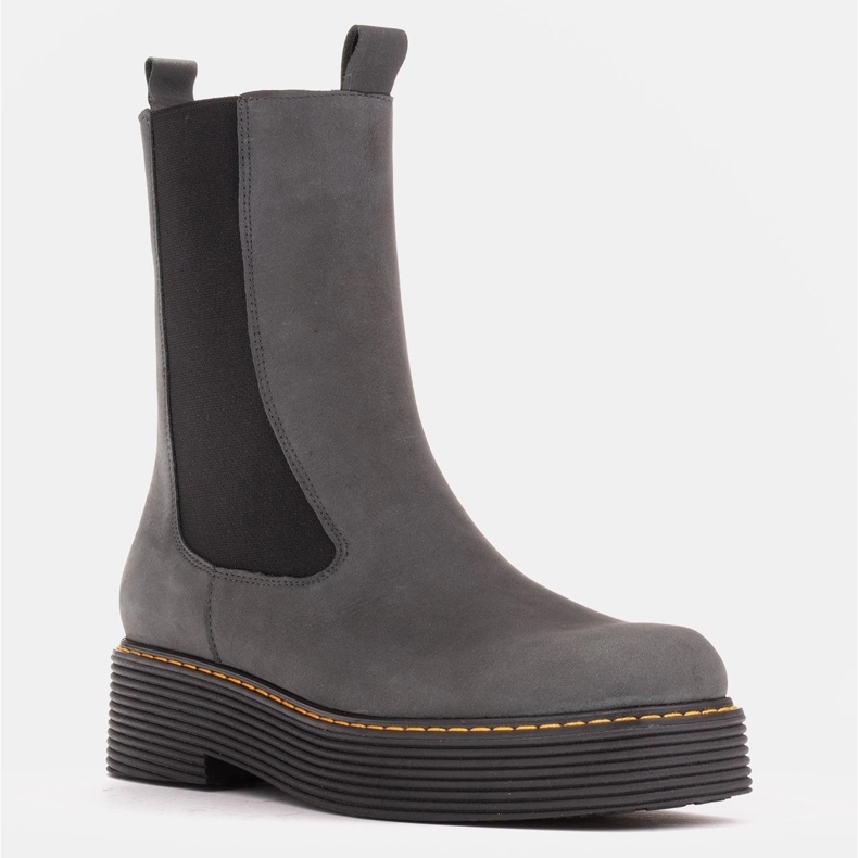 Marco Shoes Greta boots with elastic rubber grey 1