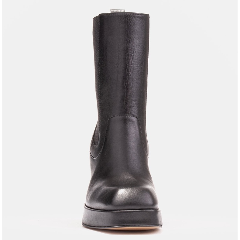 Marco Shoes Platform ankle boots with rubber in the upper black 1