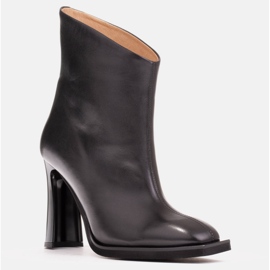 Marco Shoes Elegant boots with stitching black 1