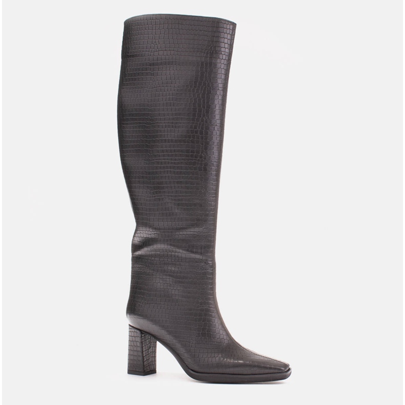 Marco Shoes High-heeled boots with a regular upper black 1