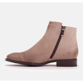 Marco Shoes Boots with a decorative buckle beige 2