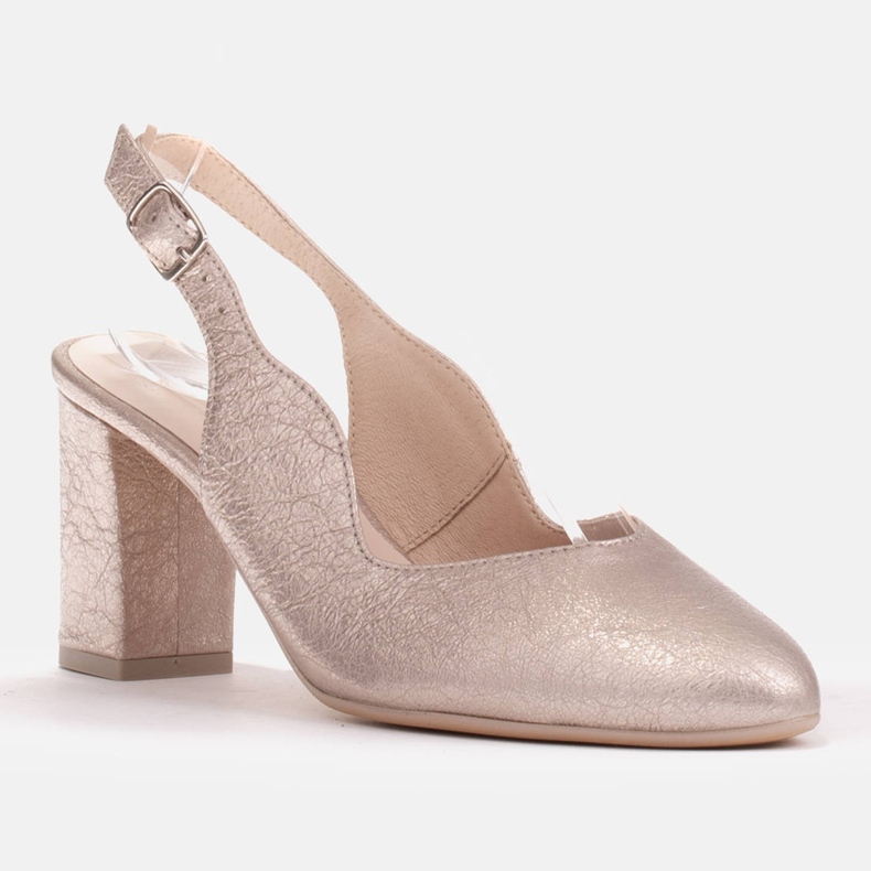 Marco Shoes 1071P platinum sandals golden 1