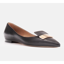 Marco Shoes Ballerinas with a decorative tongue black 1