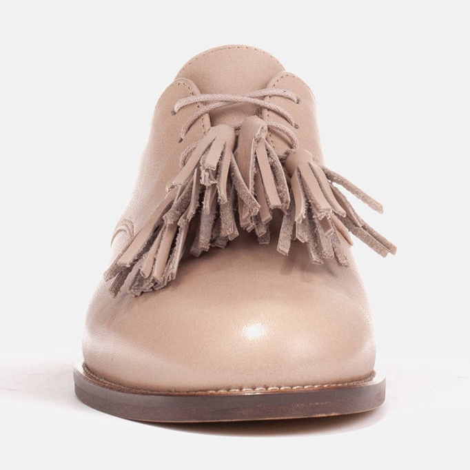 Marco Shoes Lace-up shoes with fringes 2222P-1250-1 beige 1