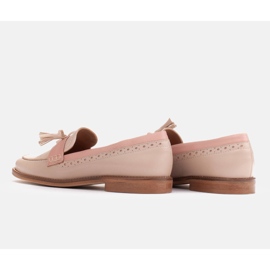 Marco Shoes Loafers with decorative fringes beige pink 6
