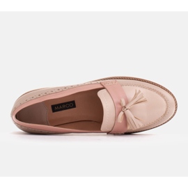 Marco Shoes Loafers with decorative fringes beige pink 8