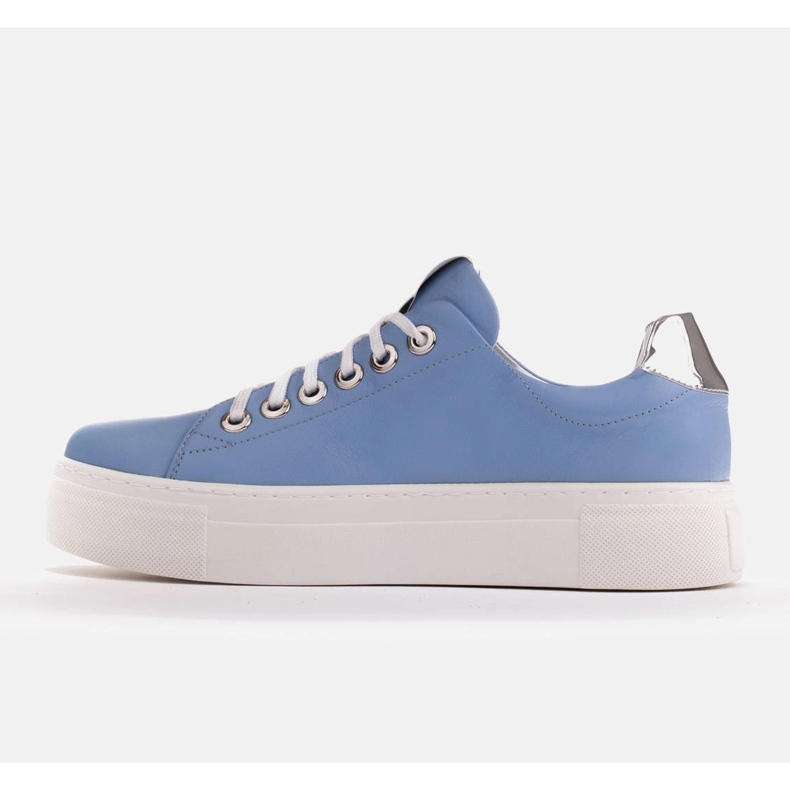 Marco Shoes Light sneakers with a thick sole blue silver 2