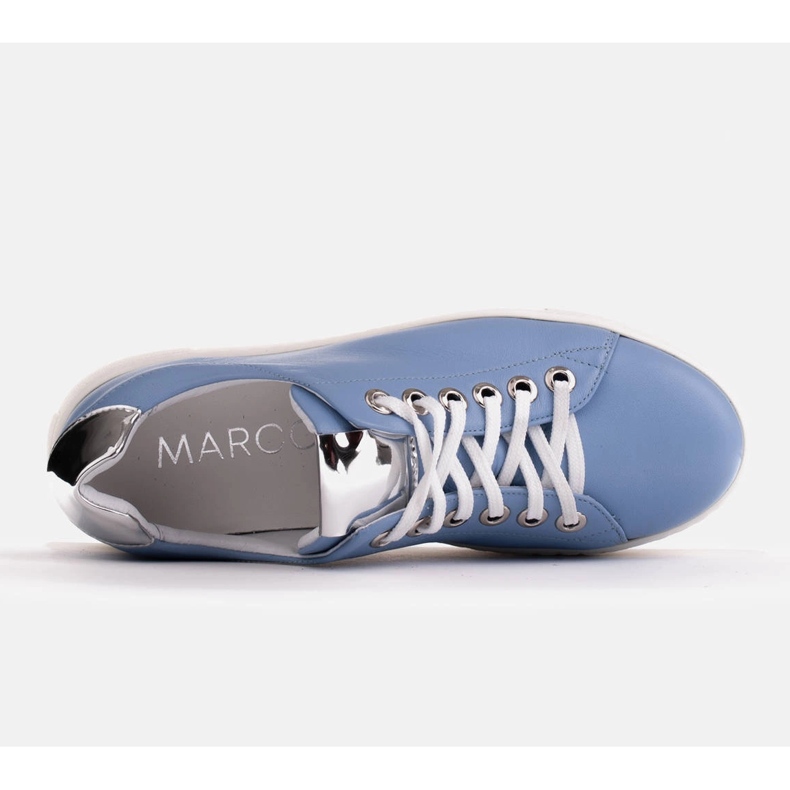 Marco Shoes Light sneakers with a thick sole blue silver 1