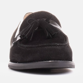 Marco Shoes Loafers with decorative fringes black 1
