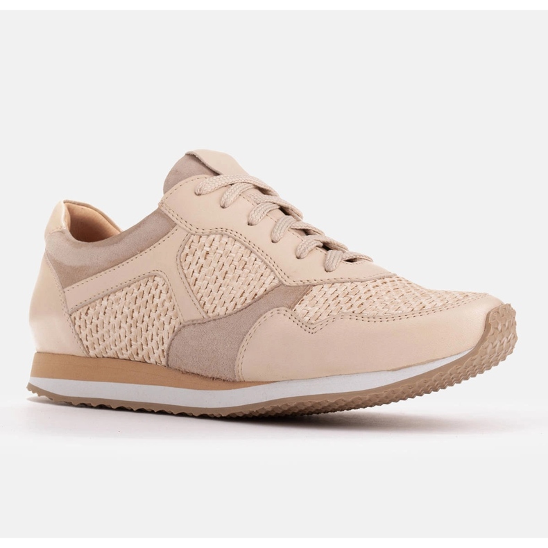 Marco Shoes Sneakers with elements of raffia and grain leather 2229P-1273-1280-047-1 beige 1