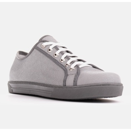 Marco Shoes Sneakers made of interesting silvery fabric grey 1