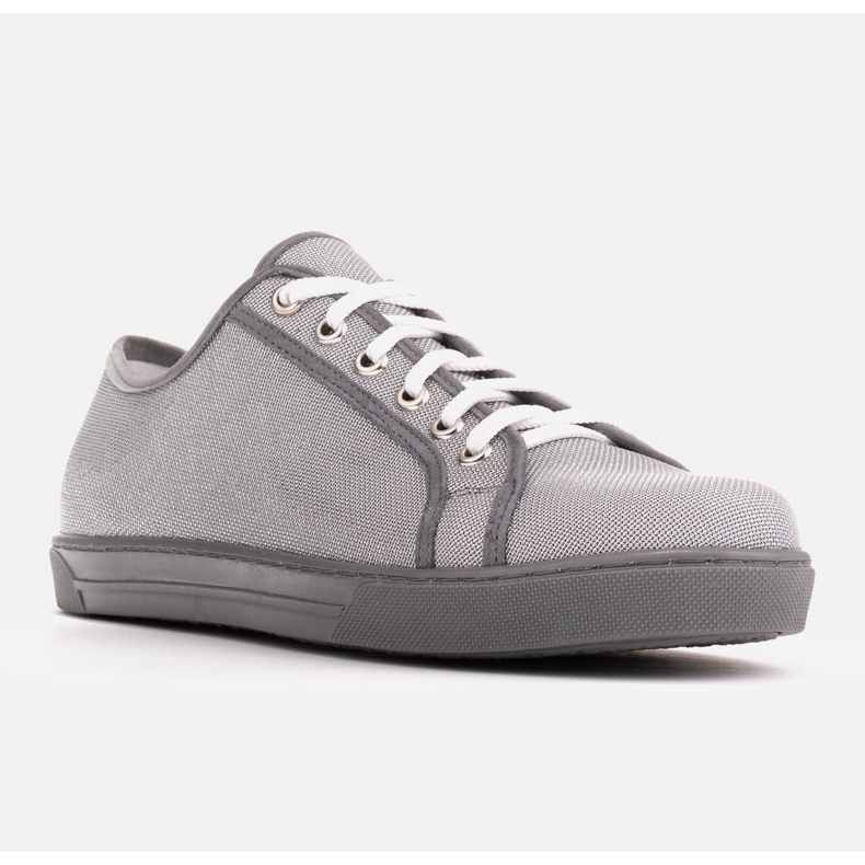 Marco Shoes Sneakers made of interesting silvery fabric grey 1