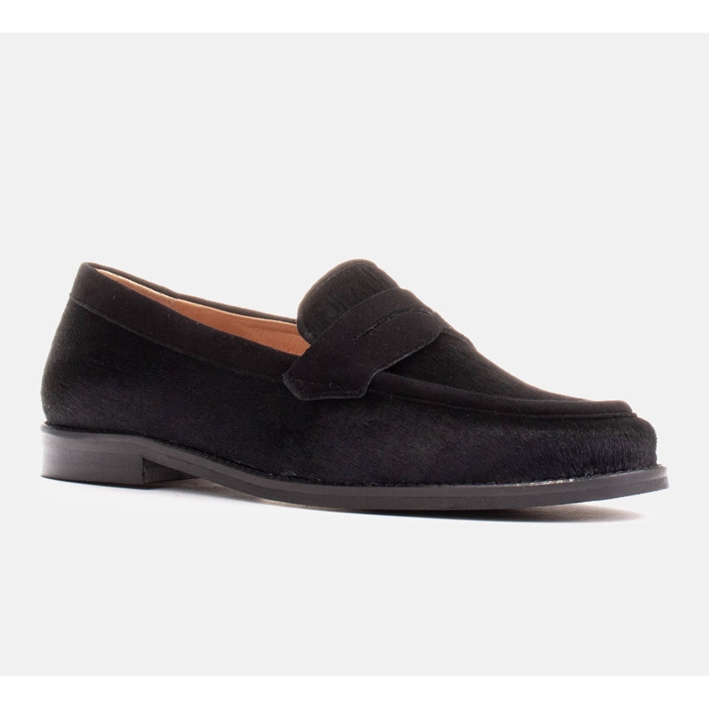 Marco Shoes Loafers, natural leather with hair black 1 Marco Shoes Loafers, natural leather with hair black 1