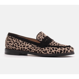 Marco Shoes Loafers, natural leather with hair 2231P-1283-041-1 beige black 1