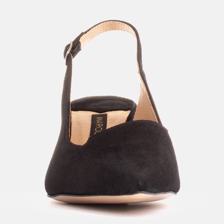 Marco Shoes Sandals made of delicate natural suede black 1