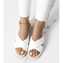 Women's white Thines slippers 1 Women's white Thines slippers 1