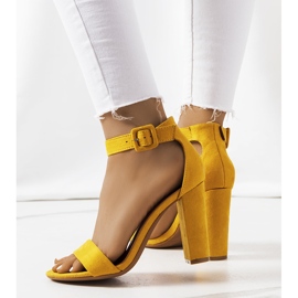 Yellow sandals on a Hopkins post 2