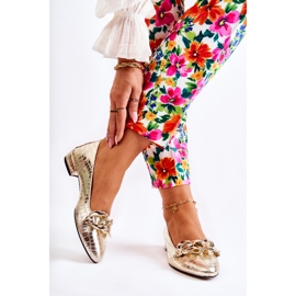 PA2 Leather Lacquered Snake Pumps Golden Elissabeth 2