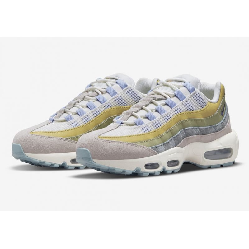 Nike Air Max 95 Tm W DR7867-100 white blue yellow - KeeShoes