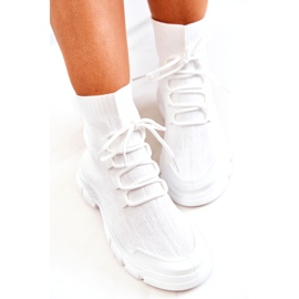 FM1 White Kimberly Sports Socks Shoes 1