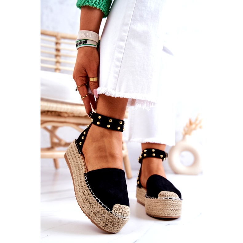 FB2 Black Lillian Espadrilles Sandals With Jets 2